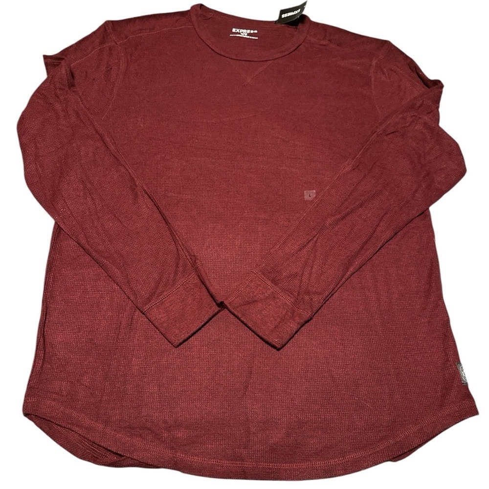 EXPRESS Men’s Long Sleeve Tshirt - Size L - NWT - Wine